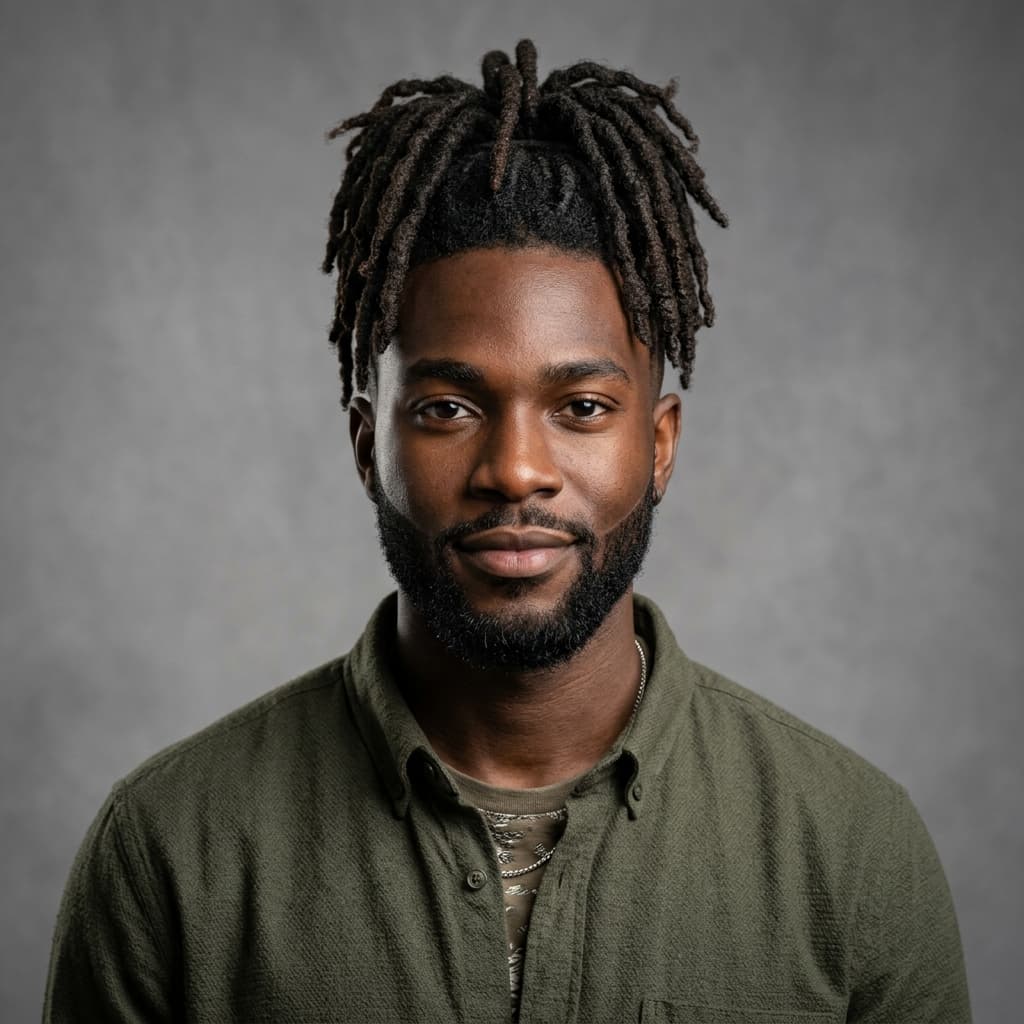 Rendu 3D — Dreadlocks Faded Sides