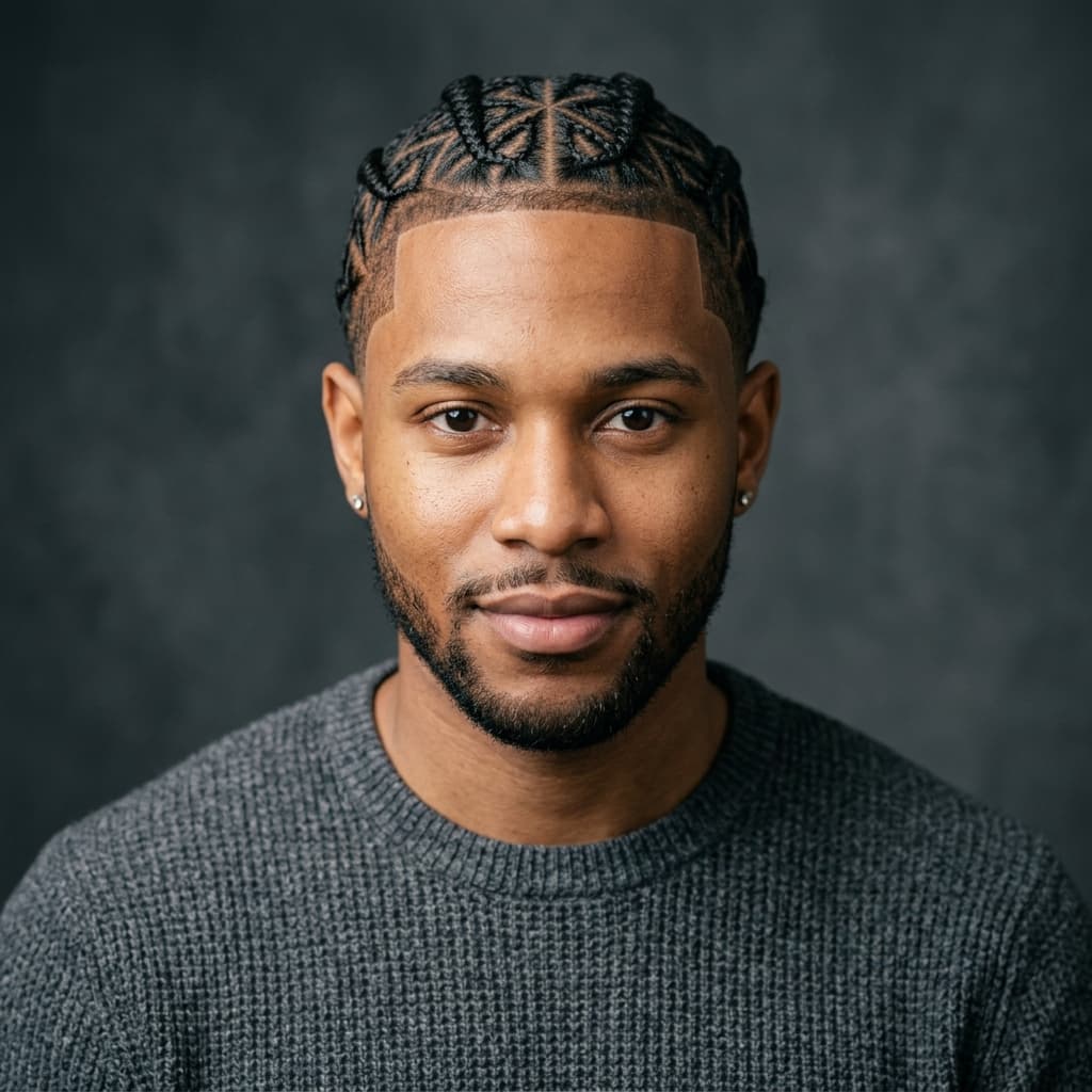 Rendu 3D — Box Braids Masculines